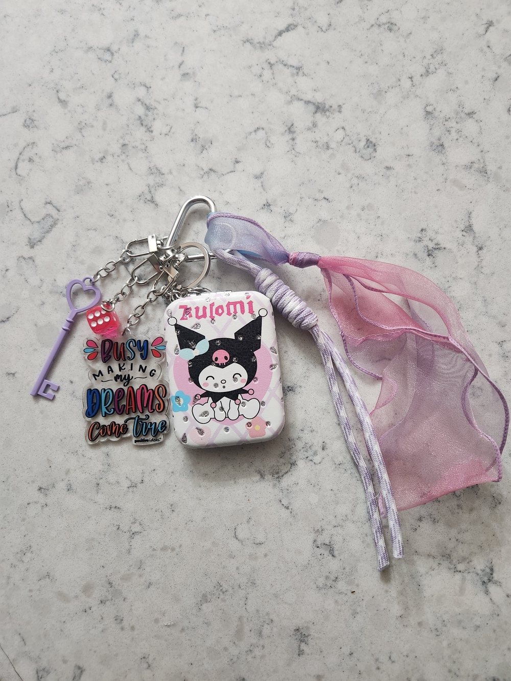 Kuromi Mirror Keychain